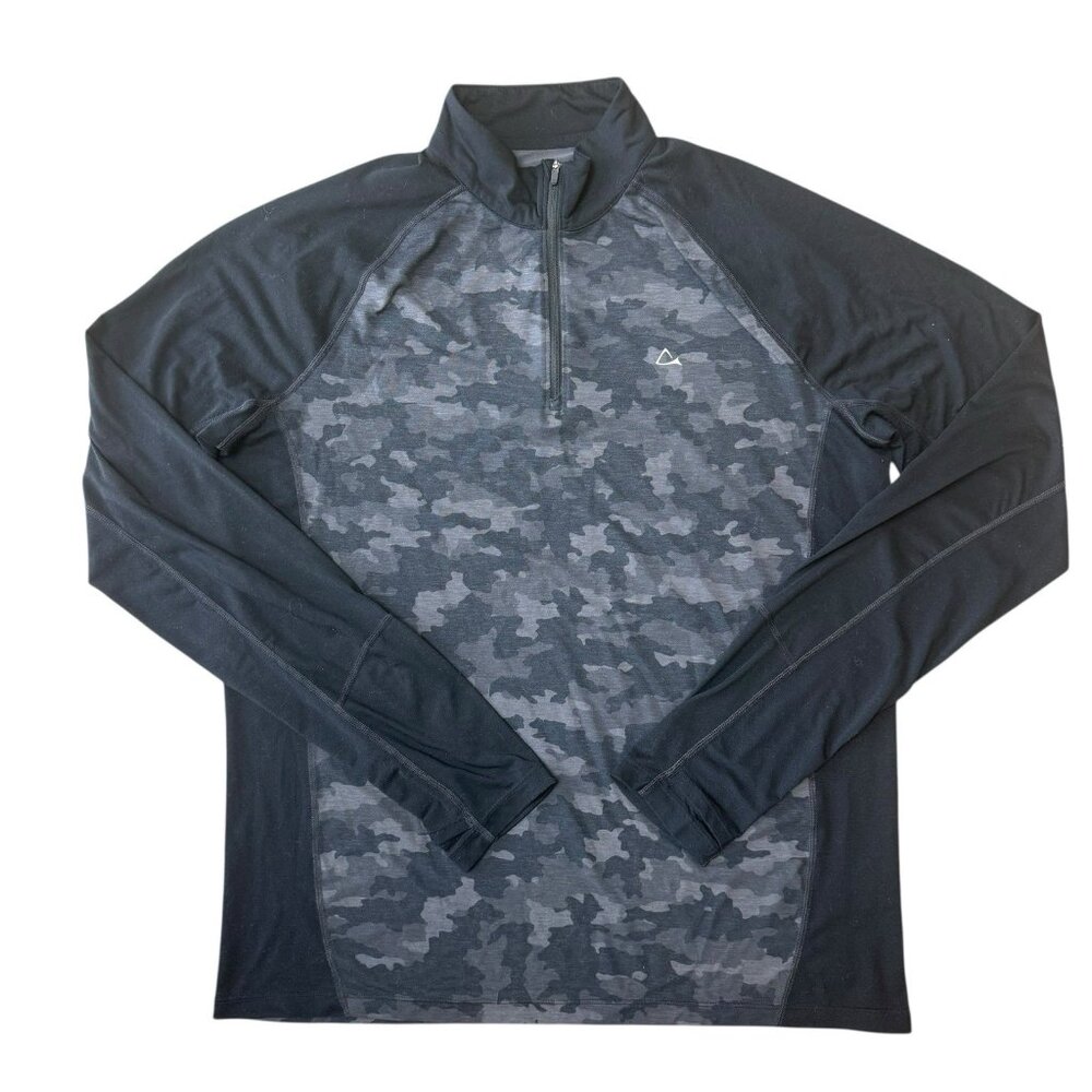 Paradox  1/4 Zip Shirt DriRelease Fresh Guard Men Large Long Sleeve Merino Blend